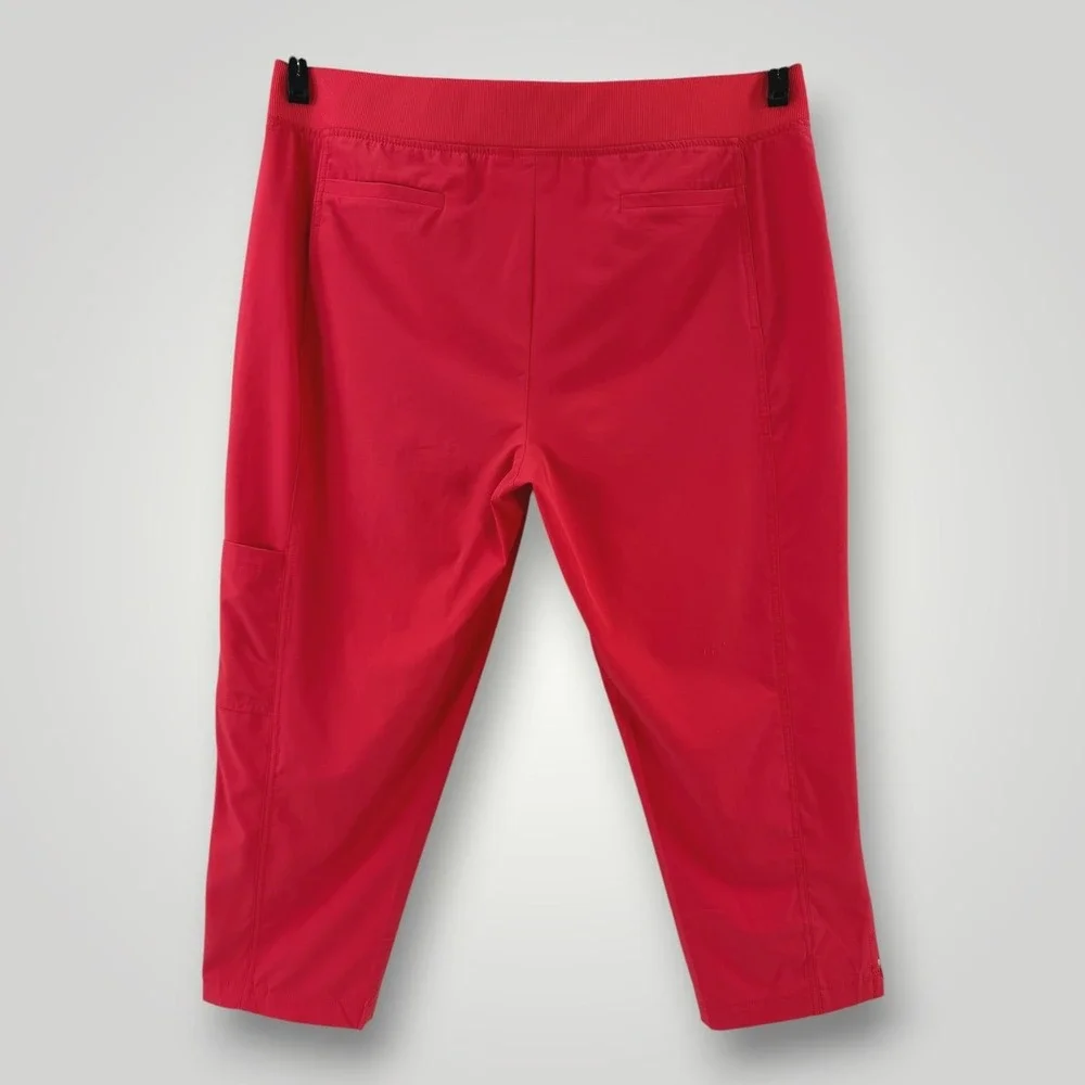 Zenergy Chico's 2 Piece Set Womens XL Red Studded Vest Capri Travel